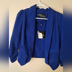 Ali & Kris blue blazer suit jacket size small NWT